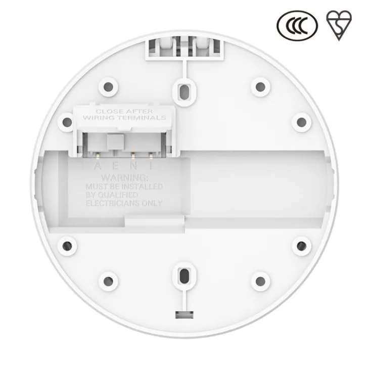 Wired Smoke Detector With Smoke Sensor